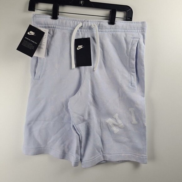 Nike Standard Fit At knee Length Men's Short Pants Blue Run Size L - Picture 3 of 13